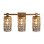 3-Light Modern Golden Linear Vanity Lights Wall Light