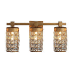 3-Light Modern Golden Linear Vanity Lights Wall Light