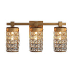 3-Light Modern Golden Linear Vanity Lights Wall Light