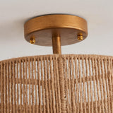 3-Light Traditional Farmhouse Wabi-Sabi Flush Mount Light