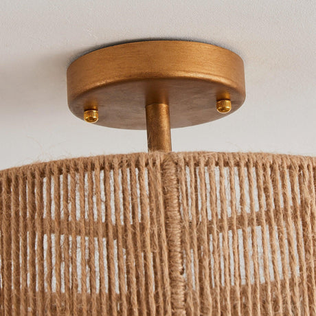 3-Light Traditional Farmhouse Wabi-Sabi Flush Mount Light