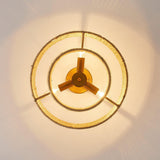 3-Light Traditional Farmhouse Wabi-Sabi Flush Mount Light