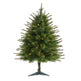 3’ New England Pine Artificial Christmas Tree with 50 Clear Lights and 117 Bendable Branches-Christmas Tree-Parc Decor