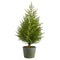 3’ Norfolk Island Pine “Natural Look” Artificial Christmas Tree in Decorative Planter-Christmas Tree-Parc Decor