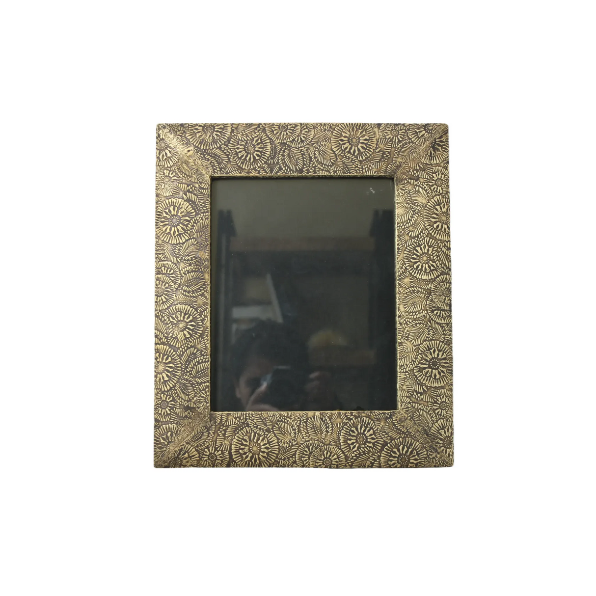 3 Piece Brass Clad Wood Picture Frame Set-Decor-Parc Decor