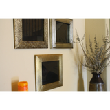 3 Piece Brass Clad Wood Picture Frame Set-Decor-Parc Decor