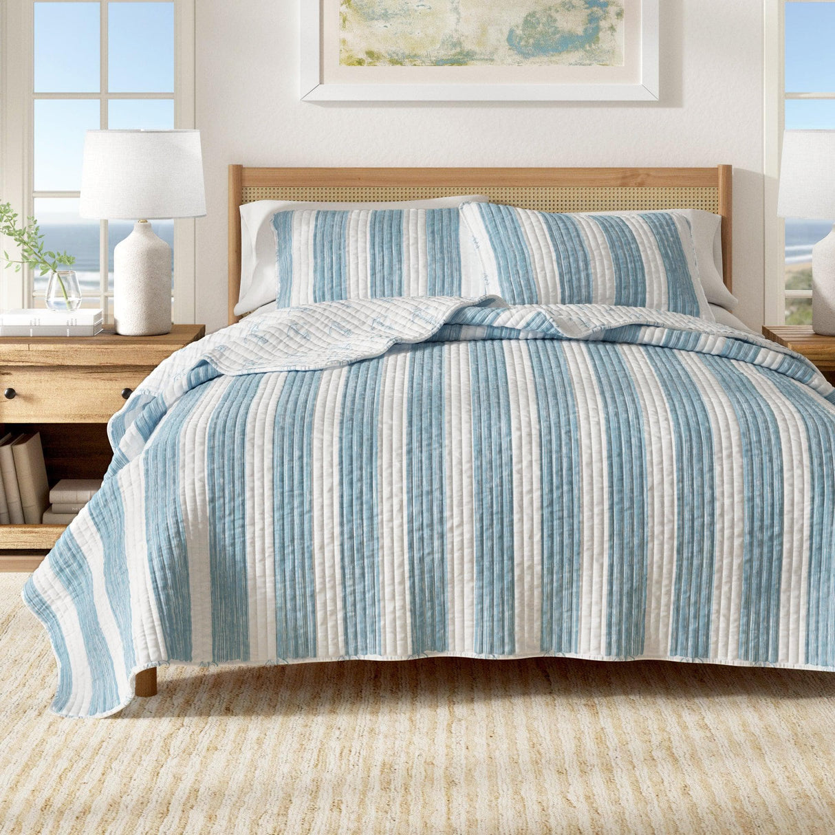 3-Piece Coastal Quilt - Casco Bay Collection-Quilts & Comforters-Parc Decor