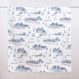 3-Piece Coastal Toile Quilt Set - Cape Elizabeth Collection-Parc Decor
