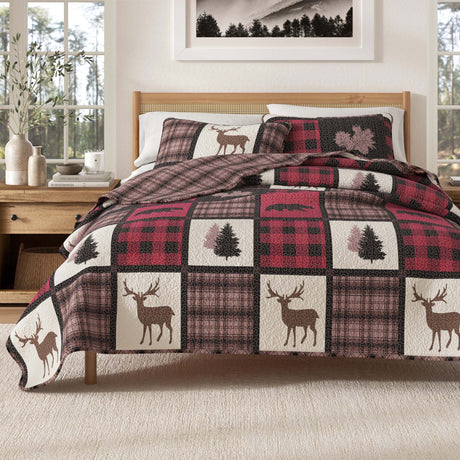 3-Piece Lodge Quilt - Stonehurst Collection-Quilts-Parc Decor