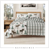 3-Piece Lodge Quilt - Wilderness Collection-Quilts & Comforters-Parc Decor
