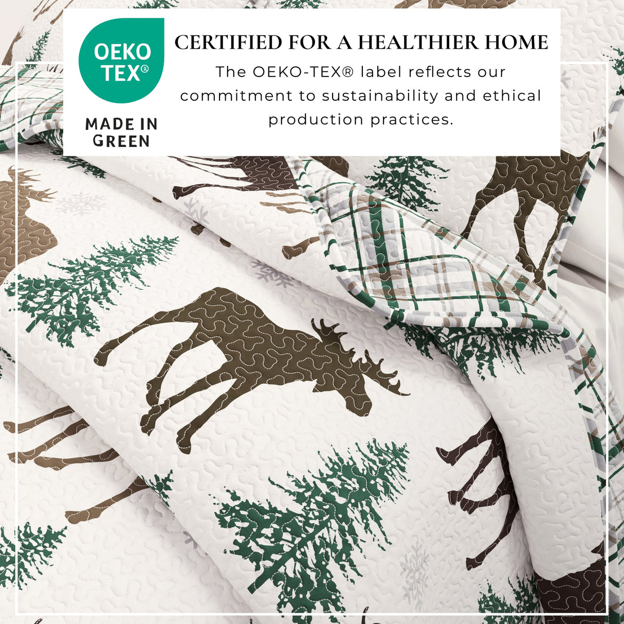 3-Piece Lodge Quilt - Wilderness Collection-Quilts & Comforters-Parc Decor