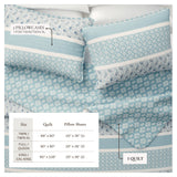 3-Piece Stripe Quilt - Kadi Collection-Quilts & Comforters-Parc Decor