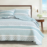 3-Piece Stripe Quilt - Kadi Collection-Quilts & Comforters-Parc Decor