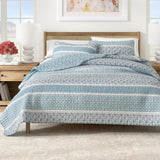 3-Piece Stripe Quilt - Kadi Collection-Quilts & Comforters-Parc Decor