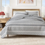 3-Piece Stripe Quilt - Kadi Collection-Quilts & Comforters-Parc Decor