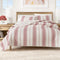 3-Piece Stripe Quilt - Wesley Collection-Quilts & Comforters-Parc Decor