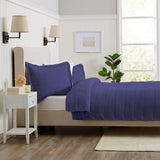 3 Piece Textured Striped Quilt Set - Ellie Collection-Quilts & Comforters-Parc Decor