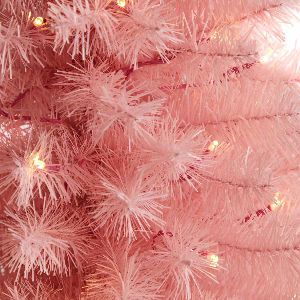 3’ Pink Artificial Christmas Tree with 50 LED Lights and 118 Bendable Branches-Christmas Tree-Parc Decor