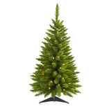3’ Providence Pine Artificial Christmas Tree with 50 Warm White Lights and 143 Bendable Branches-Christmas Tree-Parc Decor