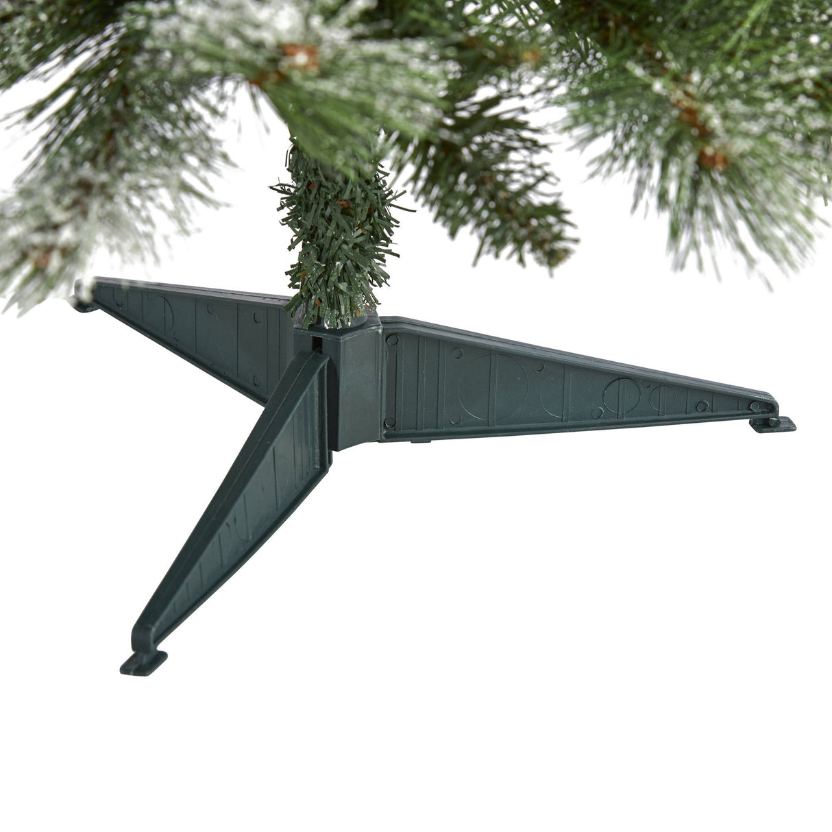 3’ Snowed French Alps Mountain Pine Artificial Christmas Tree with 135 Bendable Branches and Pine Cones-Christmas Tree-Parc Decor