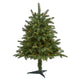 3’ South Carolina Spruce Artificial Christmas Tree with 100 White Warm Light and 458 Bendable Branches-Christmas Tree-Parc Decor