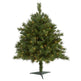 3’ Wyoming Mixed Pine Artificial Christmas Tree with 150 Clear Lights and 270 Bendable Branches-Christmas Tree-Parc Decor
