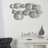 3’ x 2’ Galvanized Textured Plates Antique Wall Art-Parc Decor