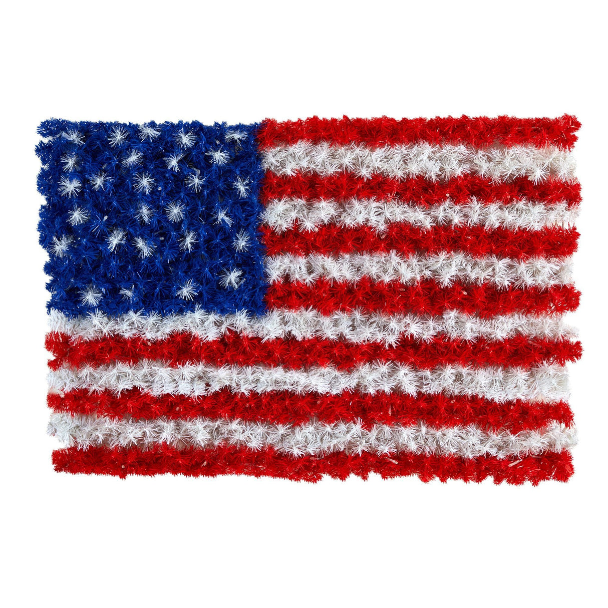3’ x 2’ Red, White, and Blue “American Flag” Wall Panel with 100 Warm LED Lights (Indoor/Outdoor)-Parc Decor