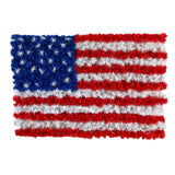 3’ x 2’ Red, White, and Blue “American Flag” Wall Panel with 100 Warm LED Lights (Indoor/Outdoor)-Parc Decor