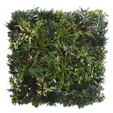 3’ x 3’ Greens & Fern Artificial Living Wall UV Resist (Indoor/Outdoor) Trellis-Parc Decor