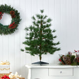 3’ Yukon Mixed Pine Artificial Christmas Tree with 213 Bendable Branches-Christmas Tree-Parc Decor