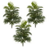 30” Areca Palm Artificial Plant (Set of 3)-Parc Decor