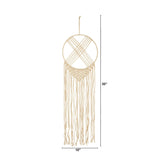 30” Boho Chic Woven Dreamcatcher Macrame Wall Art Décor-Parc Decor