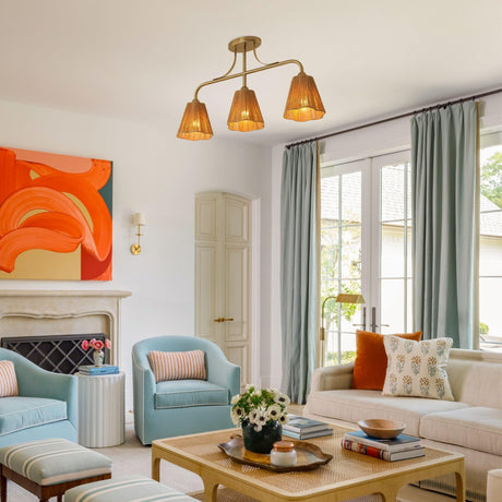 30 Inch Paddy 3-Light Chandelier-Parc Decor