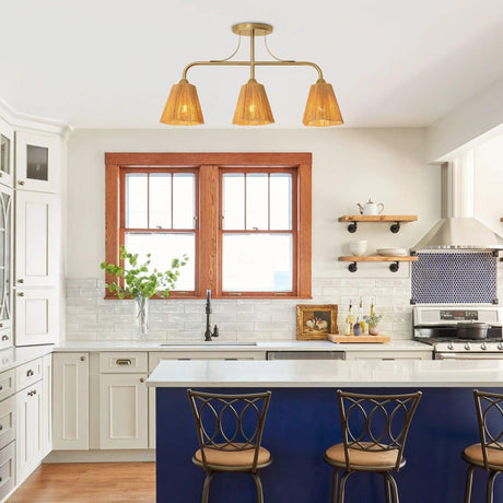 30 Inch Paddy 3-Light Chandelier-Parc Decor