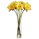 30” Lotus Artificial Arrangement in Cylinder Vase-Parc Decor