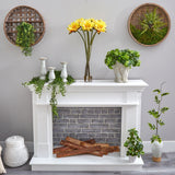 30” Lotus Artificial Arrangement in Cylinder Vase-Parc Decor