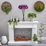 30” Lotus Artificial Arrangement in Cylinder Vase-Parc Decor