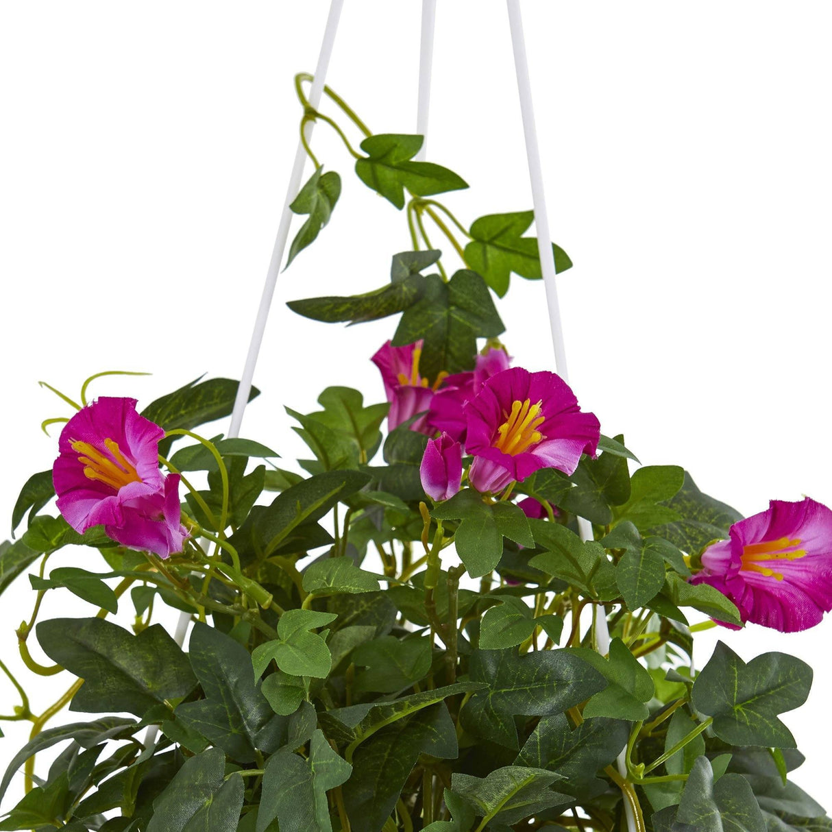 30” Petunia Hanging Basket Artificial Plant-Parc Decor