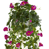 30” Petunia Hanging Basket Artificial Plant-Parc Decor