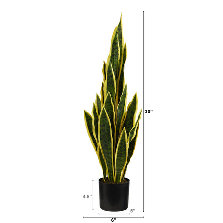 30” Sansevieria Artificial Plant-Parc Decor