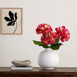 30" Artificial Hydrangea Flower Stems- Set of 3-Stem-Parc Decor