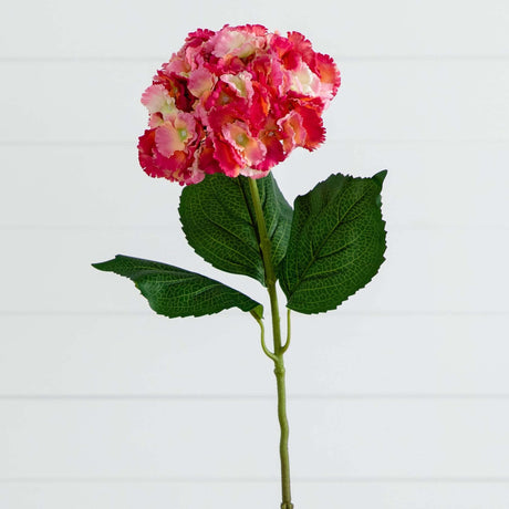 30" Artificial Hydrangea Flower Stems- Set of 3-Stem-Parc Decor