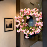 30” Artificial Pink Cherry Blossom Wreath-Wreath-Parc Decor