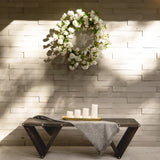 30” Artificial White Cherry Blossom Wreath-Wreath-Parc Decor