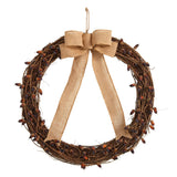 30” Fall Acorn and Decorative Bow Autumn Wreath-Wreath-Parc Decor