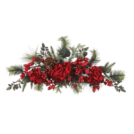 30" Holiday Hydrangea Swag"-Swag-Parc Decor