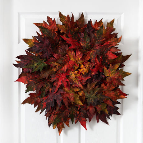 30" Maple Leaf Wreath-Wreath-Parc Decor