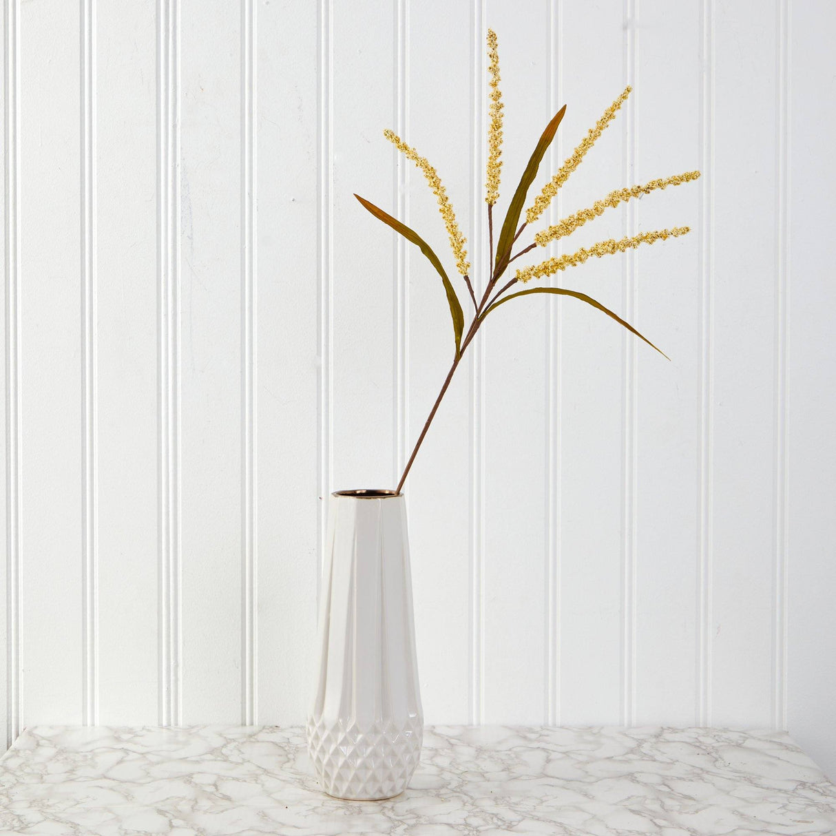 30” Wheat Harvest Artificial Flower (Set of 12)-Stem-Parc Decor