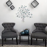 30” x 30” Hand-Painted Metal Tree of Life Wall Art Decor-Parc Decor